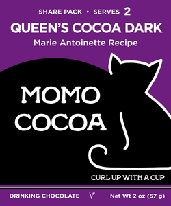 Momo Cocoa's *Especial de temporada* Mezcla de cacao oscuro Queen's Cocoa