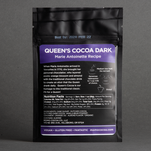 Momo Cocoa's *Especial de temporada* Mezcla de cacao oscuro Queen's Cocoa